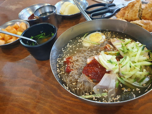 My favorite Korean food in Summer , Buckwheat cold noodle!